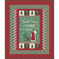 Coming to Town Panel Quilt Kit With Christmas Time by Dani Mogstad for Riley Blake Designs | Quilt Size 55" x 66" (FREE PATTERN)