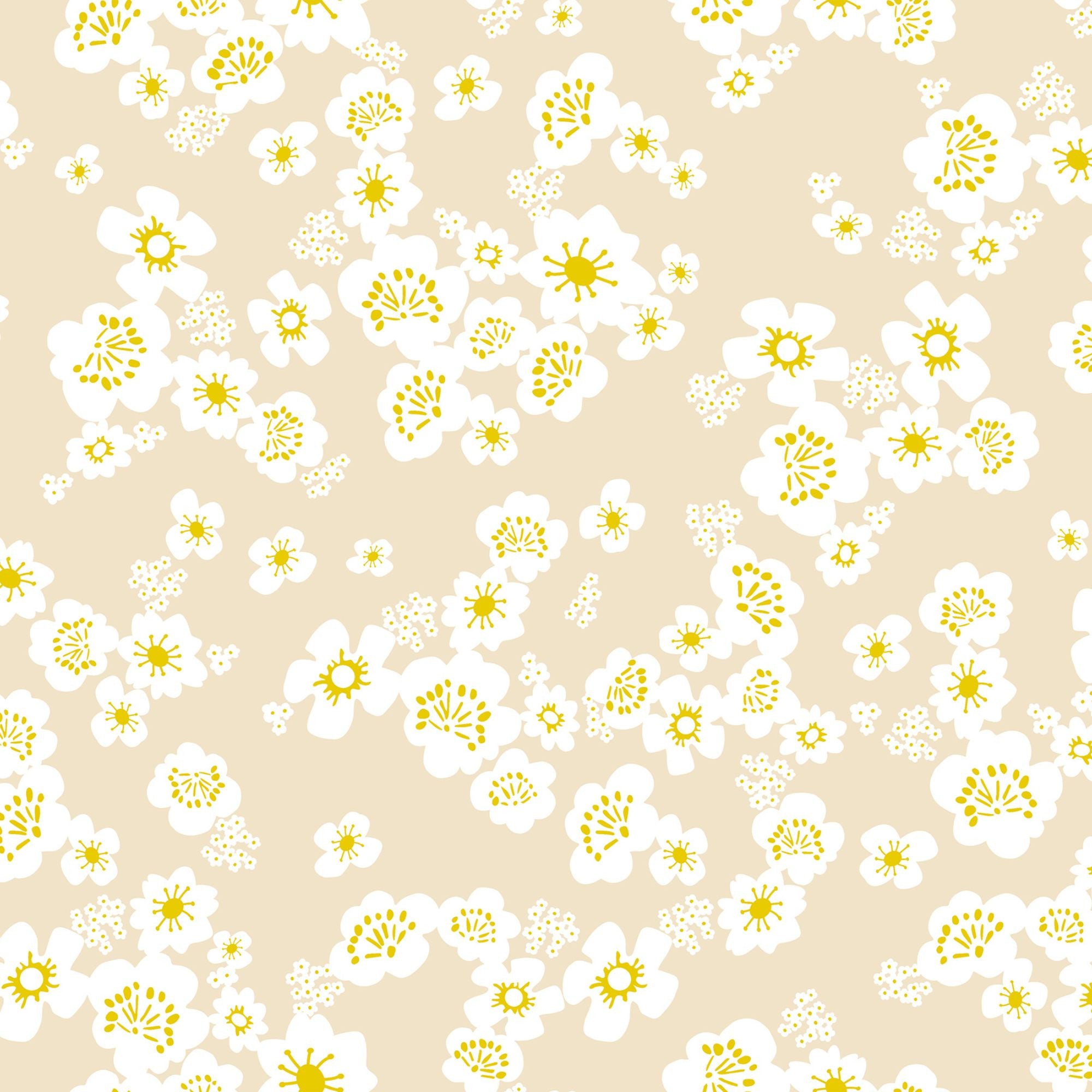 Paper Cuts 2 Hana Florals Parchment Yardage by Rashida Coleman Hale for Ruby Star Society | RS1110 11