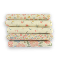 Fat Quarter Bundle Porcelain | Handmade Sweetness by Heather Briggs of My Sew Quilty Life | 5 Fat Quarters | Curated Bundle