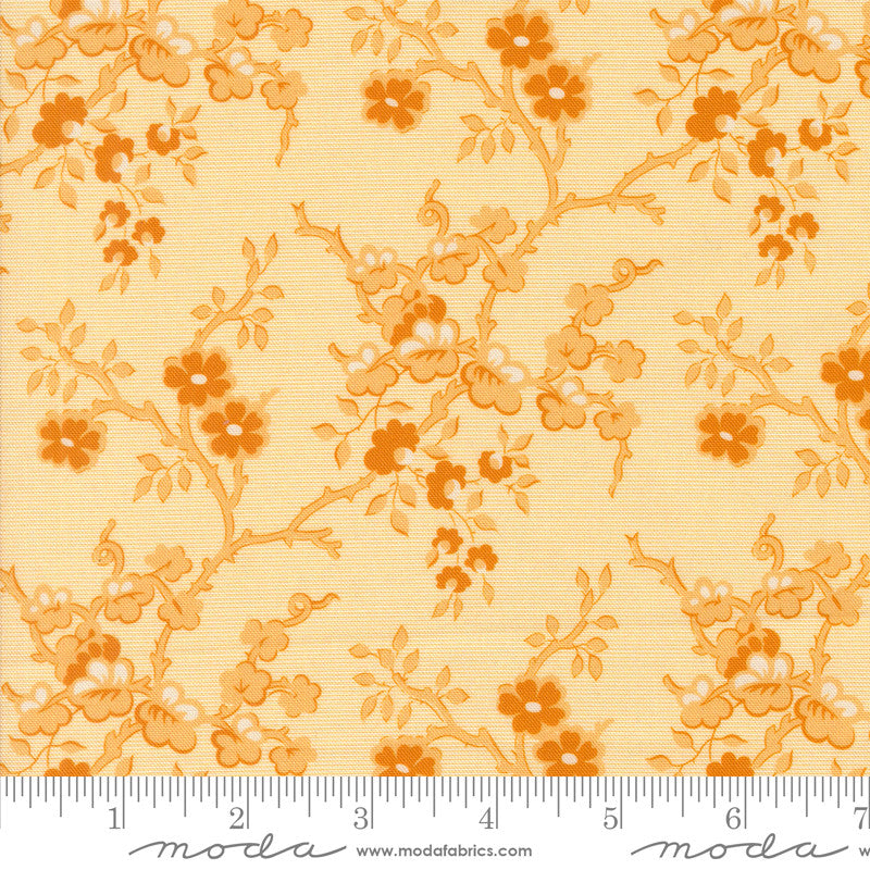 Sallys Stitches Flowering Quince Honey Yardage by Betsy Chutchian for Moda Fabrics | 31710 11