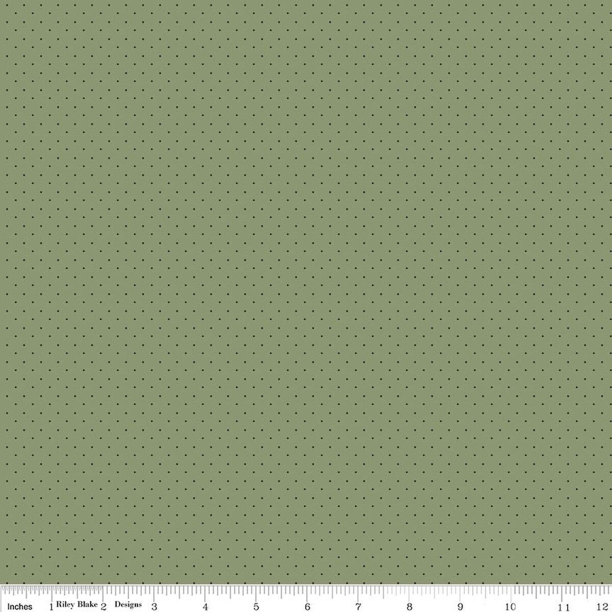 American Jane Pindots Sage by American Jane for Riley Blake Designs | C840-SAGE | 1/3 Remannt
