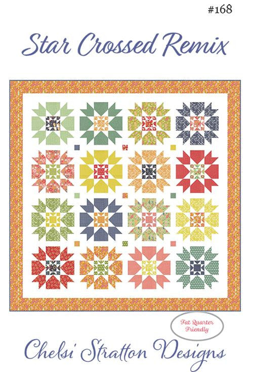 PRESALE Star Crossed Remix Custom Quilt Kit With Raspberry Summer by Sherri & Chelsi | Pattern by Chelsi Stratton Design