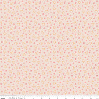 PRESALE Farmers Daughter Baby Chicks Background Coral Yardage by Lori Holt of Bee in My Bonnet | C17187-CORAL