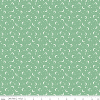 Frank and Friends Moon & Stars Green Yardage by My Mind's Eye for Riley Blake Designs | C17477-GREEN