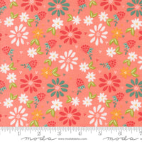 Raspberry Summer Spring Berries Carnation Yardage by Sherri & Chelsi for Moda Fabrics | 37690 12