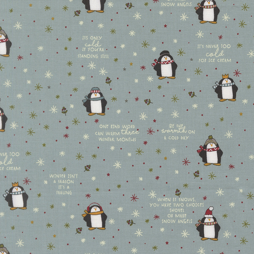 PRESALE Chilly Mr Penguin Storm Yardage by Sweetwater for Moda Fabrics | 55711 15