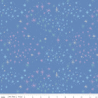 PRESALE Wishes Magic Periwinkle SparkleYardage by Jill Howarth for Riley Blake Designs | SC18076-PERIWINKLE