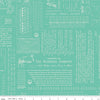 PRESALE TYPE/ography Sea Glass Yardage by Lori Holt of Bee in My Bonnet for Riley Blake Designs | C16850-SEAGLASS