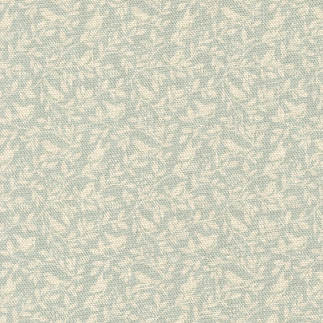 PRESALE True Love Birds of A Feather Robins Egg Yardage by Lella Boutique for Moda Fabrics | 5264 14