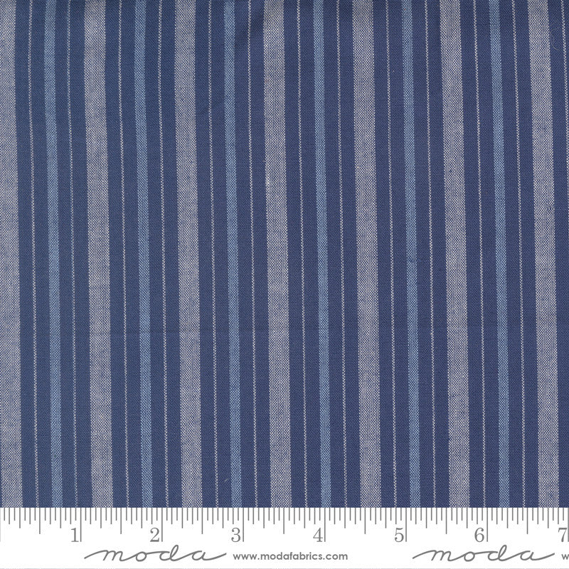 Summer Solstice Wovens Nautical Blue Yardage by Pieces to Treasure for Moda Fabrics | 12224 29