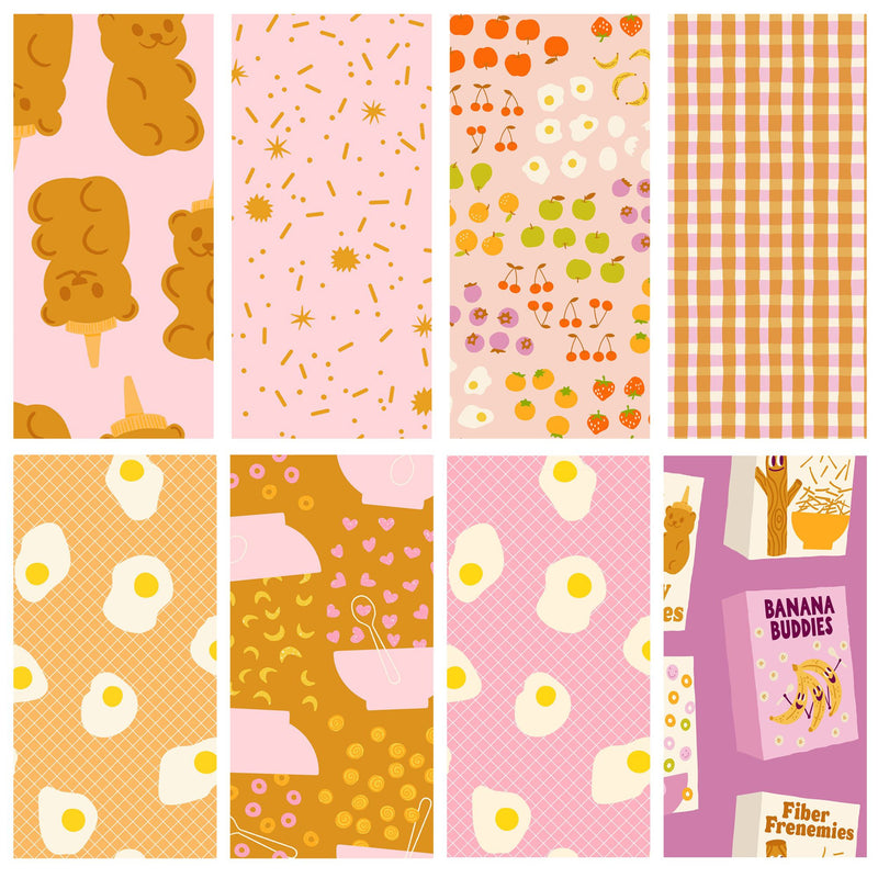Egg and Friends Fat Quarter Bundle Colors by Kimberly Kight for Ruby Star Society | Custom Bundle | 8 FQs