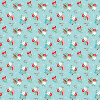 Whimsical Woodland Floral Aqua Yardage by Tasha Noel for Riley Blake Designs | C17642-AQUA