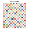 See Quilt Custom Quilt Kit With American Jane Pindots by American Jane for Riley Blake Designs | Size 64" x 72"