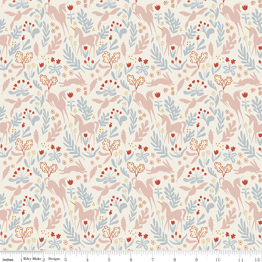 PRESALE Story Land Magic Folk Cream Yardage by Sarah Jane for Riley Blake Designs | C18303-CREAM