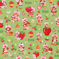 PRESALE The World of Strawberry Shortcake Main Green Yardage for Riley Blake Designs | C18560-GREEN