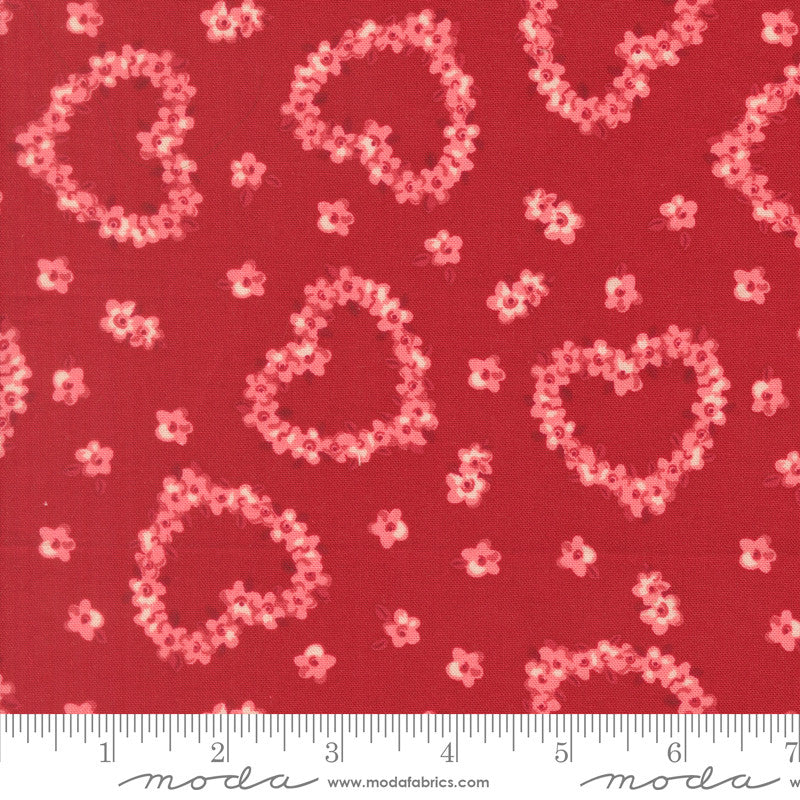 PRESALE Je T'aime Flower Heart Rose Yardage by Stacy Iest Hsu for Moda Fabrics | 20994 17