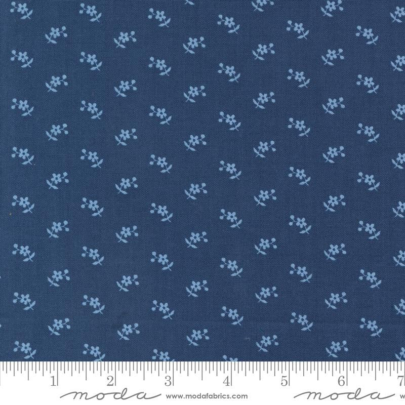 Grand Haven Calico Daisy Navy Yardage by Minick & Simpson for Moda Fabrics | 14984 19