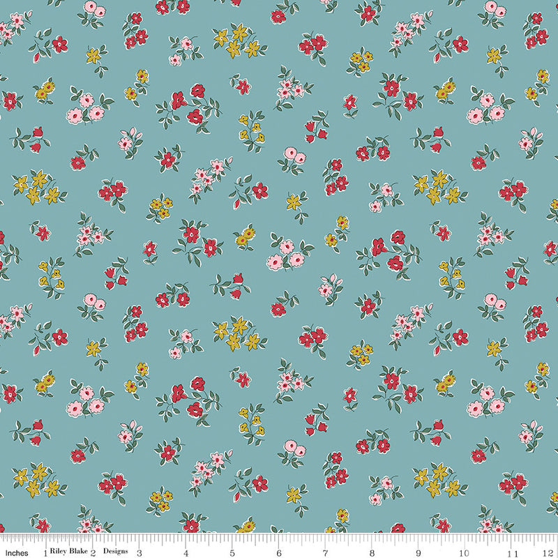 Liberty Fabrics Heirloom Collection 4 Posy Sprig C Yardage for Riley Blake Designs | 016668112C