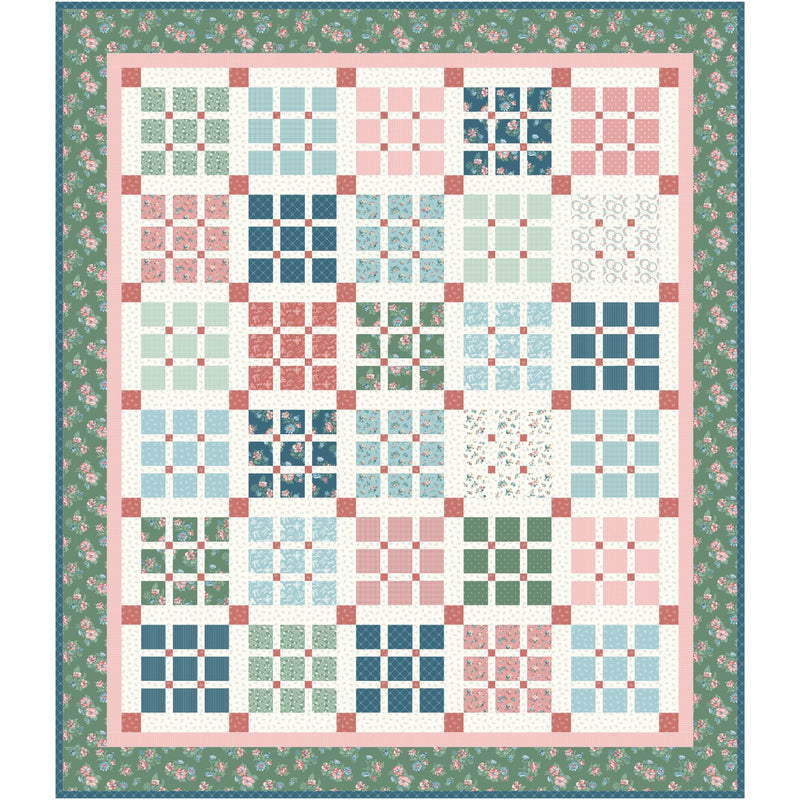 Prep School Picnic Custom Quilt Kit With Mary Catherine by Amy Smart for Riley Blake Designs | Size is 67" x 78"