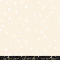 Starry New White On Natural Yardage by Alexia Bregg for Ruby Star Society | RS4109 65