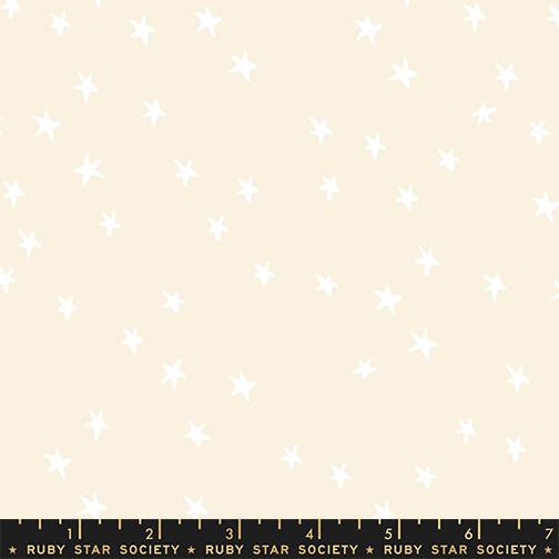 Starry New White On Natural Yardage by Alexia Bregg for Ruby Star Society | RS4109 65