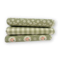 Fat Quarter Bundle Green | Handmade Sweetness by Heather Briggs of My Sew Quilty Life | 3 Fat Quarters | Curated Bundle