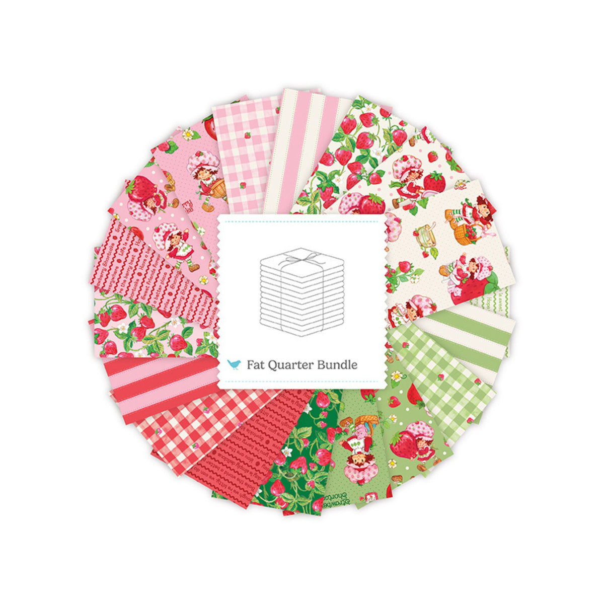 PRESALE The World of Strawberry Shortcake Fat Quarter Bundle for Riley Blake Designs | 18 Fat Quarters | FQ-18560-18