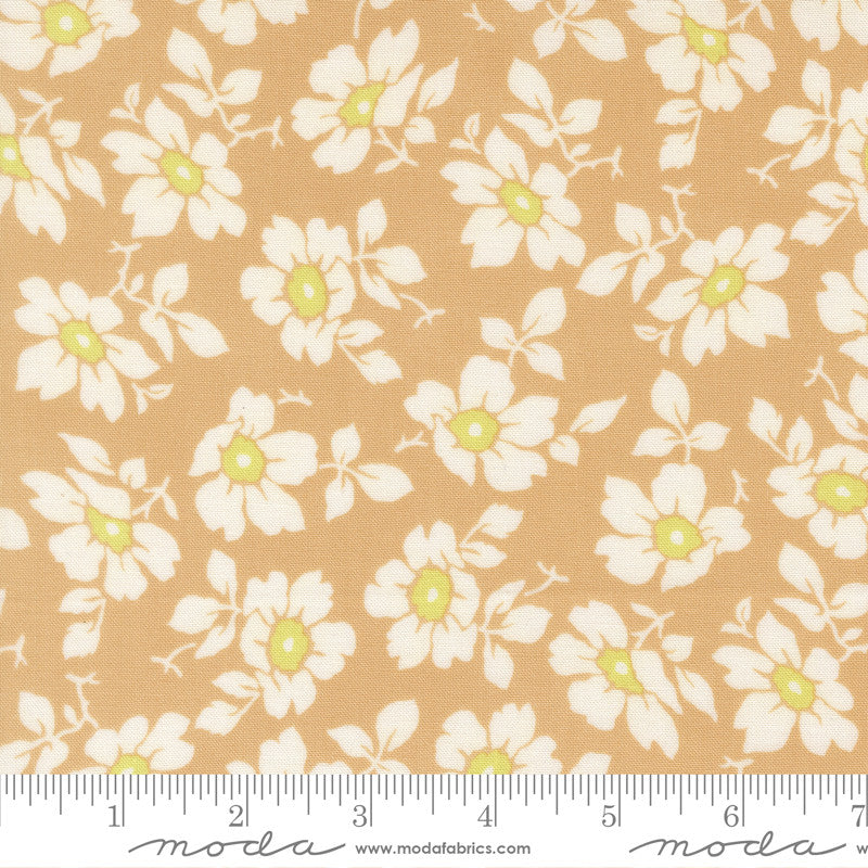 Summers End Cosmos Almond Pie Yardage by Fig Tree & Co for Moda Fabrics | 35431 15