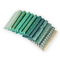 Fat Quarter Bundle Sea Glass | Baked With Love by Lori Holt of Bee in My Bonnet | 11 Fat Quarters | Curated Bundle