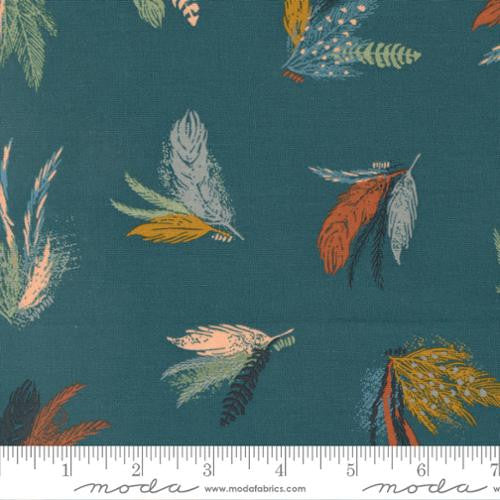 Woodland and Wildflowers Dark Lake Feather Yardage by Fancy That Design House for Moda Fabrics | 45581 18