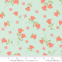 PRESALE Sunbonnet Embroidered Blooms Pale Blue Yardage by Heather Briggs of My Sew Quilty Life for Moda Fabrics | 31761 19