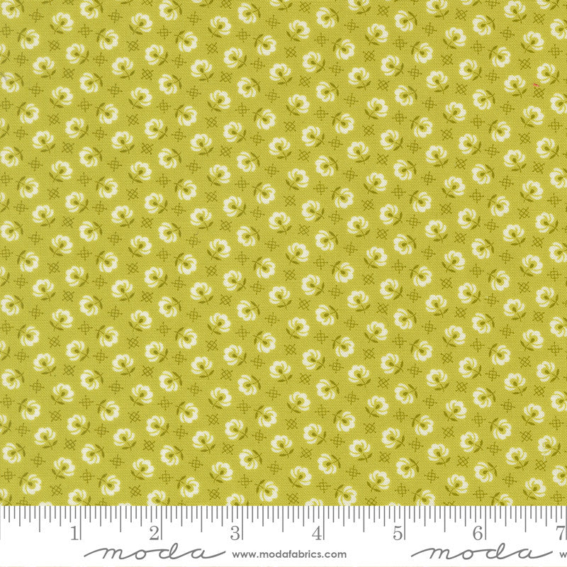 PRESALE Rosie Prairie Toss Green Apple Yardage by Fig Tree & Co for Moda Fabrics | 35425 20