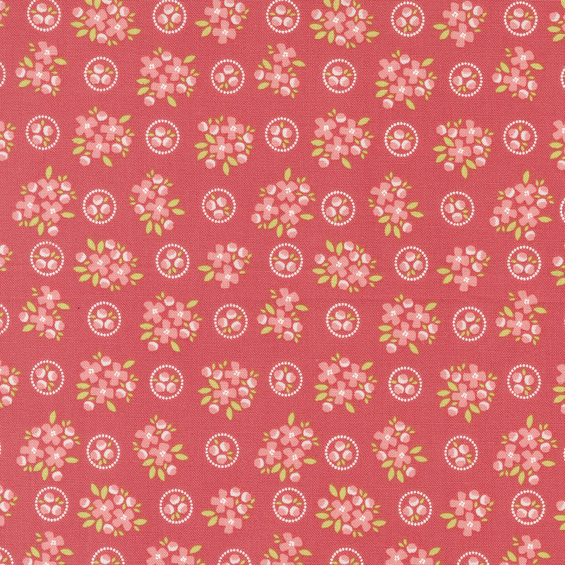 PRESALE Cali & Co Ring Around Posie Flamingo Yardage by Corey Yoder for Moda Fabrics | 29191 12