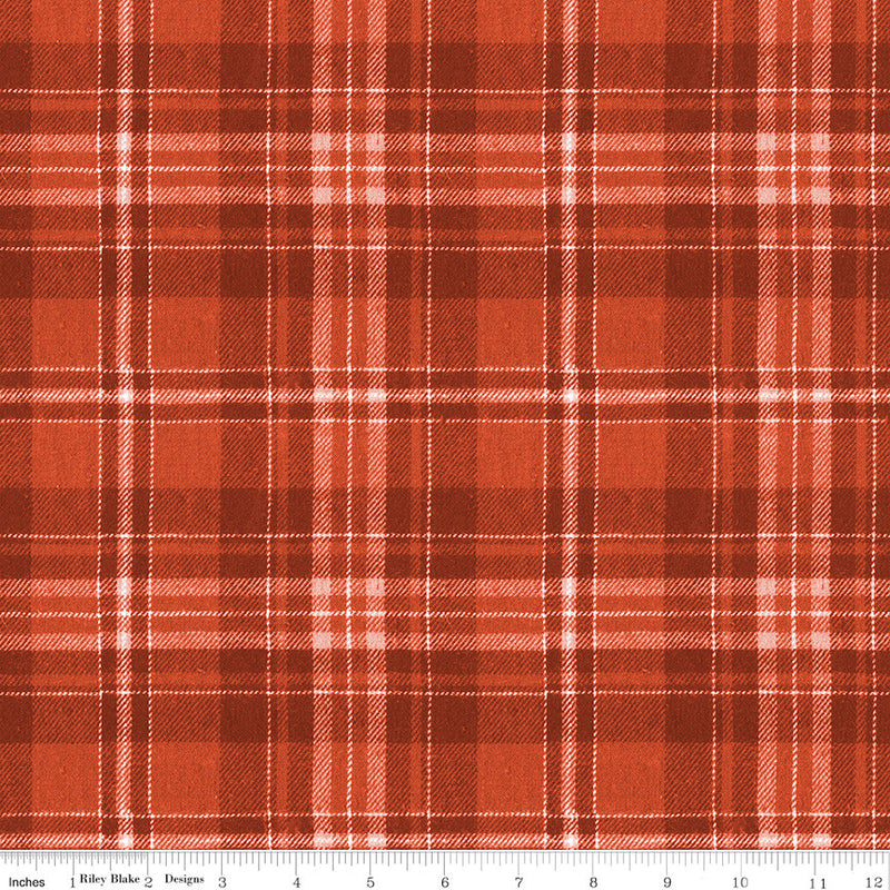 Classic Christmas Plaid Red Yardage by J. Wecker Frisch for Riley Blake Designs |  C16285-RED