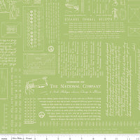 TYPE/ography Lettuce Yardage by Lori Holt of Bee in My Bonnet for Riley Blake Designs | C16850-LETTUCE