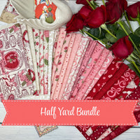 PRESALE Je T'aime Half Yard Bundle by Stacy Iest Hsu for Moda Fabrics | 26 Fat Quarters | Curated Bundle