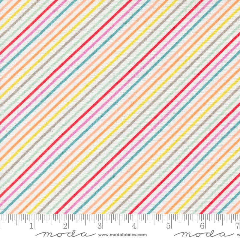 Laguna Sunrise Stripes Off White Yardage by Sherri & Chelsi for Moda Fabrics | 37687 11