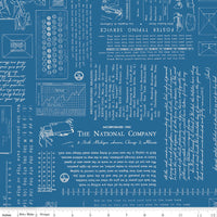 TYPE/ography Denim Yardage by Lori Holt of Bee in My Bonnet for Riley Blake Designs | C16850-DENIM