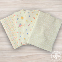Pastel Prairie Custom Fat Quarter Bundle Porcelain by My Sew Quilty Life for Moda Fabrics  | Curated Bundle | 4 Fat Quarters