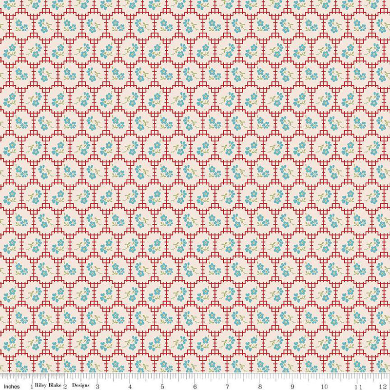 Mercantile Schoolhouse Recollect Yardage by Lori Holt for Riley Blake Designs |C14393 SCHOOLHOUSE