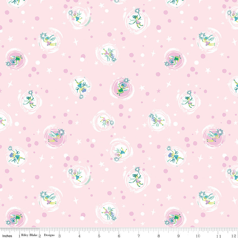 PRESALE Forever Neverland Tink Pink Yardage by Jill Howarth for Riley Blake Designs | C15904-PINK