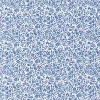 PRESALE Blueprint Frolic White Blue Yardage by Camille Roskelley for Moda Fabrics | 55335 11