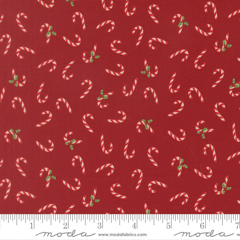 PRESALE Holiday Cheer Candy Cane CardinalYardage by Stacy Iest Hsu for Moda Fabrics | 20975 18
