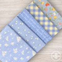 Pastel Prairie Custom Fat Quarter Bundle Blue by My Sew Quilty Life for Moda Fabrics  | Curated Bundle | 5 Fat Quarters