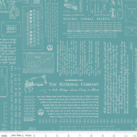 PRESALE TYPE/ography Wedgewood Yardage by Lori Holt of Bee in My Bonnet for Riley Blake Designs | C16850-WEDGEWOOD