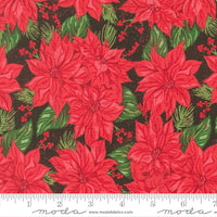 Holiday Cheer Vintage Poinsettia Midnight Poinsettia Yardage by Stacy Iest Hsu for Moda Fabrics | 20971 30