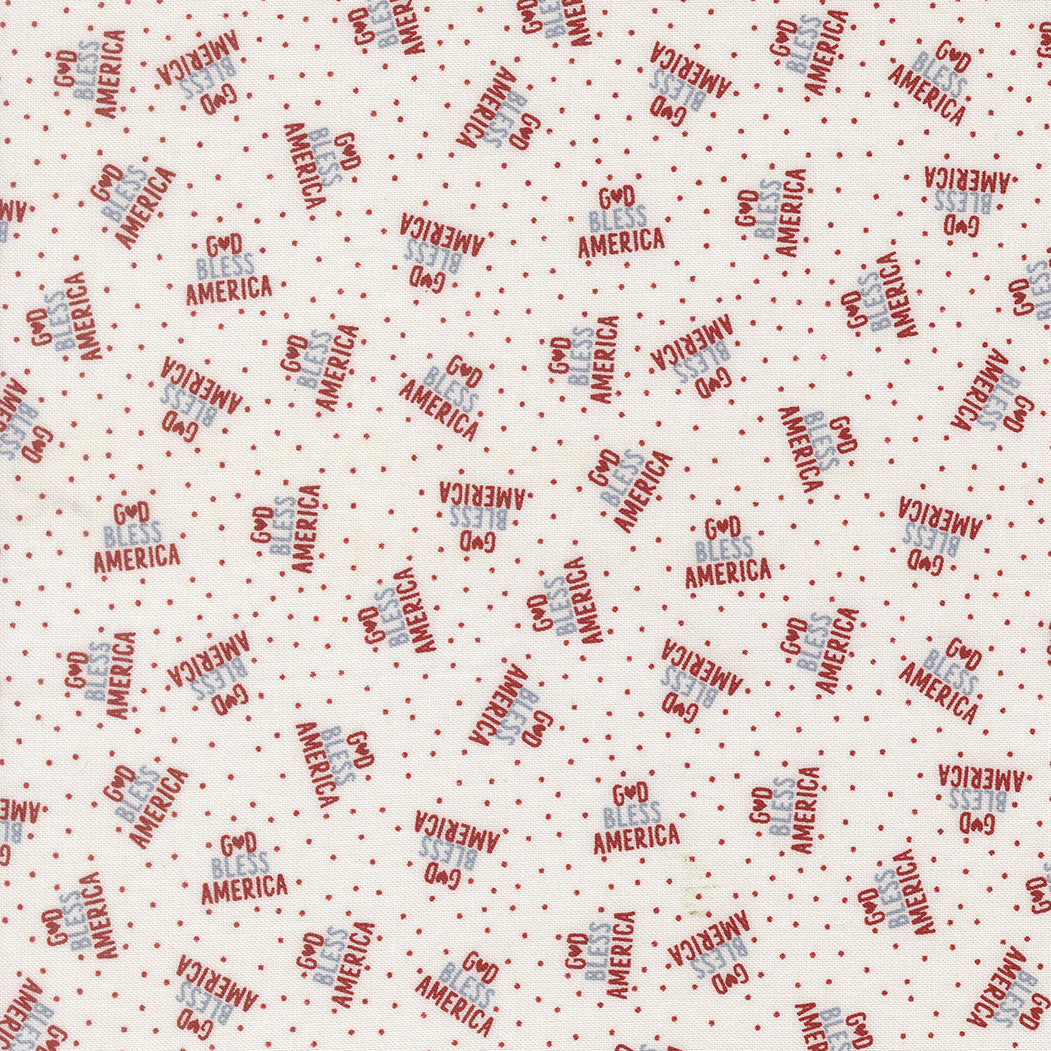 Independence Day God Bless America Vanilla Yardage by Sweetwater for Moda Fabrics | 55724 21