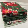 Charming Christmas Custom Fat Quarter Bundle Mint Green by Kelsey Carlson for Riley Blake Designs | 11 Precut Fat Quarters