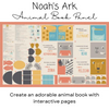 Noah's Ark Animal Book Panel by Stacy Iest Hsu for Moda Fabrics |20877 11 | Make a Quiet Book | Interactive Pages