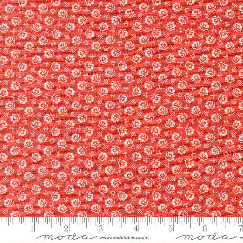 PRESALE Rosie Prairie Toss Strawberry Yardage by Fig Tree & Co for Moda Fabrics | 35425 14